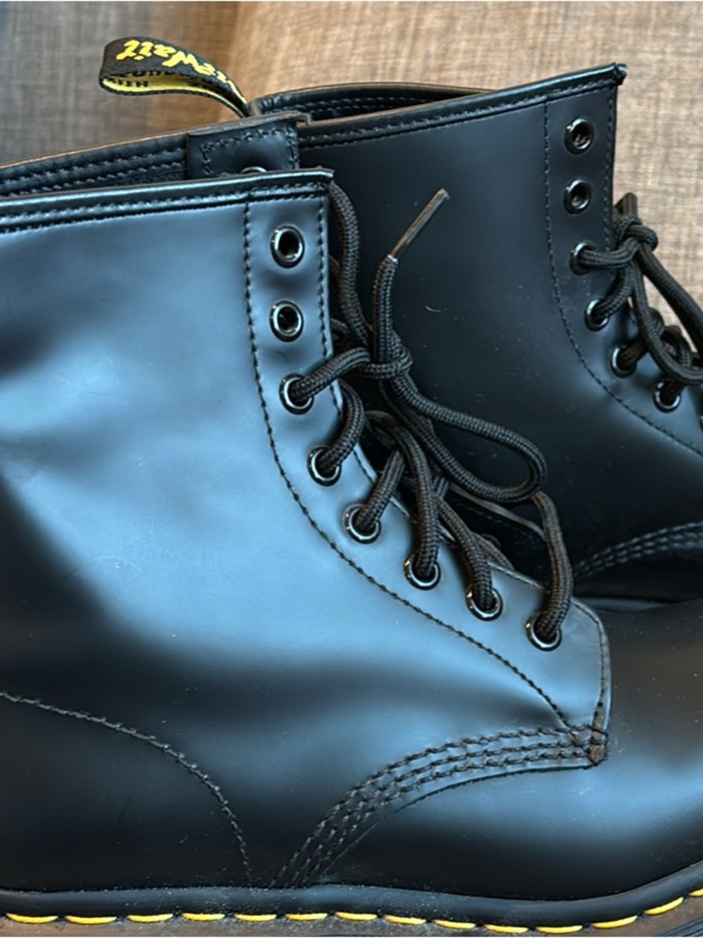Dr. Marten Smooth‎ Leather Lace Up Boots Size 7.5 - Picture 4 of 5